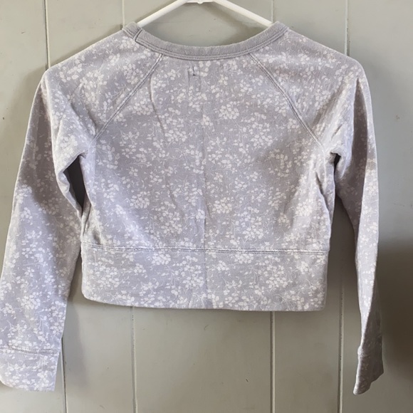 Child’s Medium(8) Floral Semi-Cropped Crewneck - Picture 2 of 4